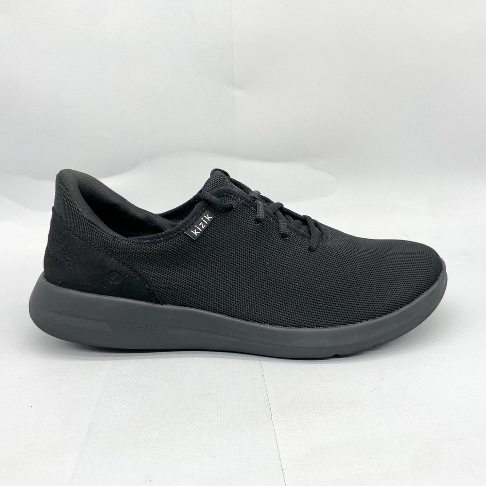 Kizik Mens 13 Madrid Eco HandsFree Slip On Sneakers Black Mesh Walking Shoes